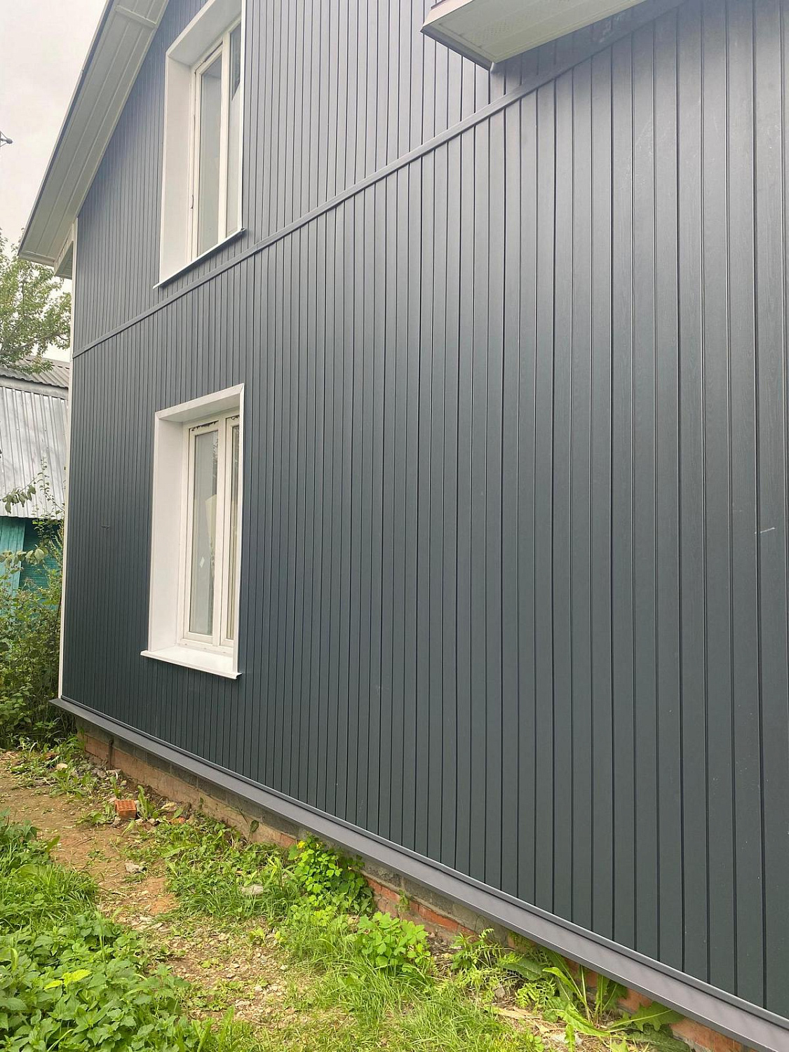 Комплекс работ по монтажу архитектурного сайдинга и водосточной системы